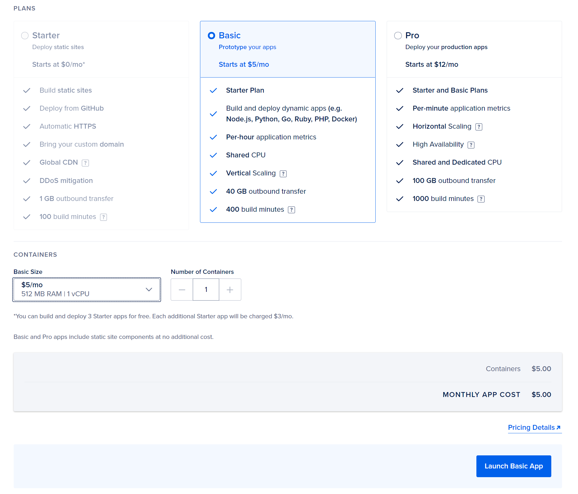 Step 4 Menu, select your pricing. The $5 option is more than enough